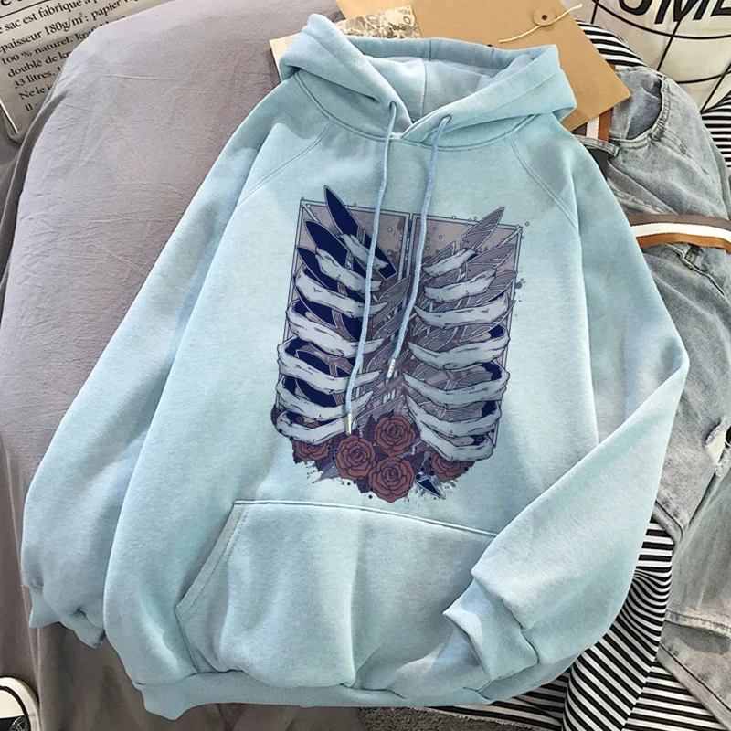 

2021 толстовка с капюшоном из аниме «атака на Титанов», свитшот, кавайная Повседневная Толстовка с капюшоном для девочек и мальчиков, свободн...