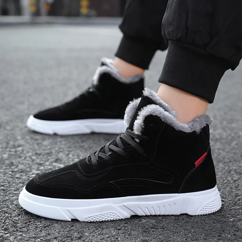 2019 новые зимние мужские ботинки модные кроссовки с высоким берцем мужская