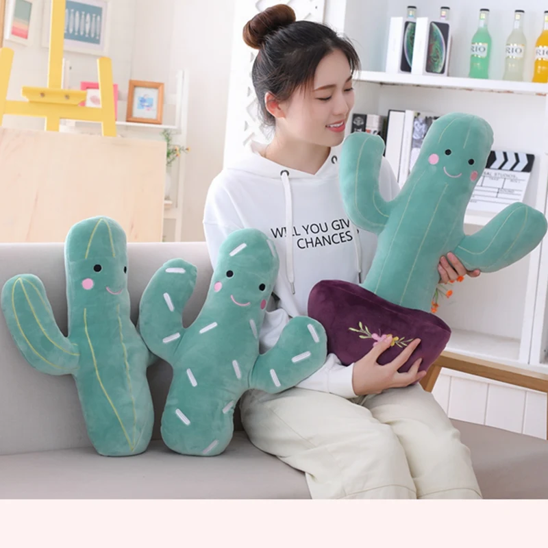 

Cactus Plush Stuffed Green Plants Simulation Soft Toy Pillow Gift for Girl Gift Food Plush Food Pillow Plush Doll Vegetables