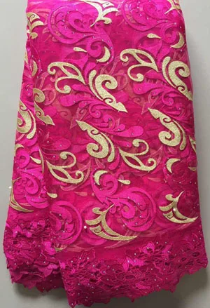 Новая французская фуршированная сетчатая кружевная ткань 2020 Высококачественная