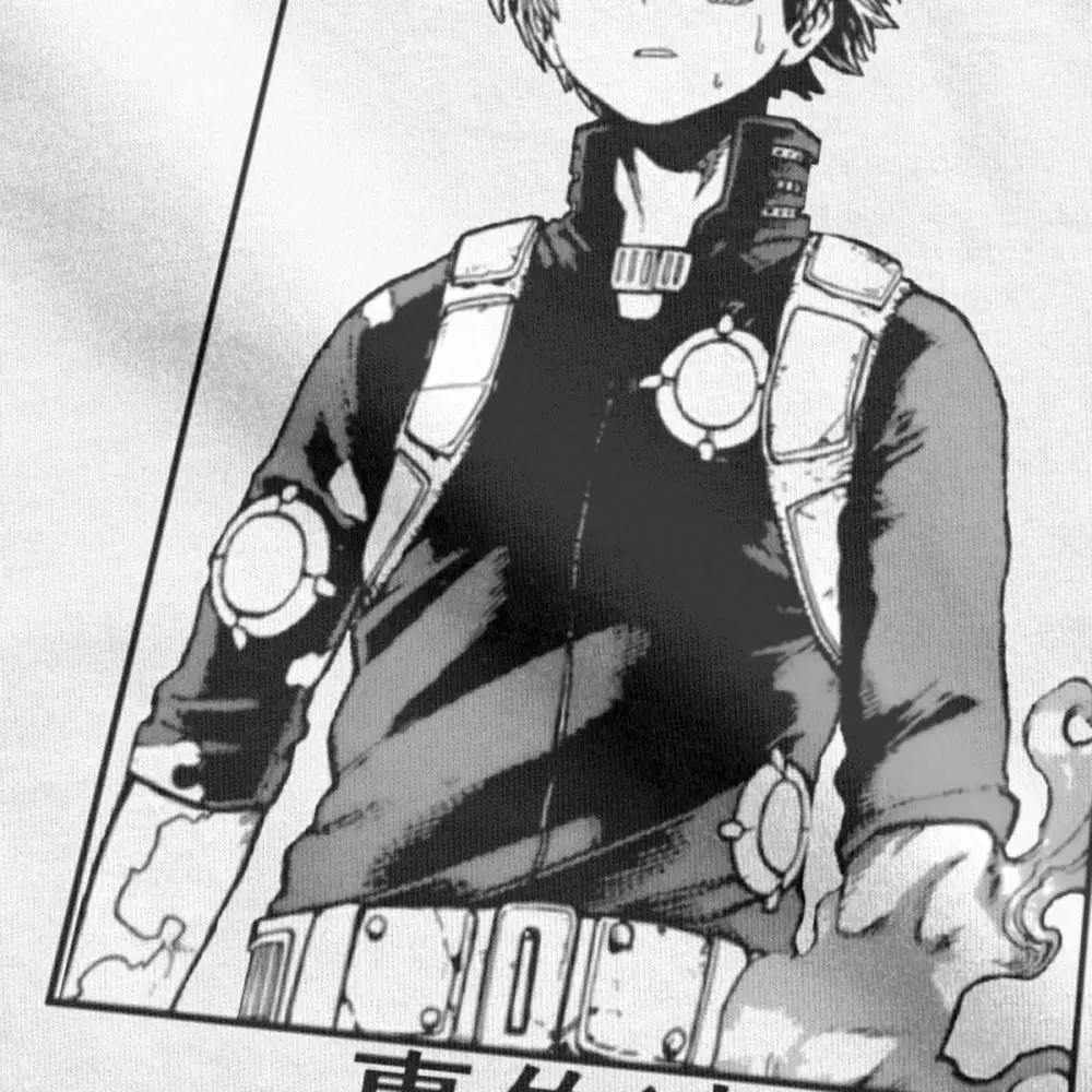 Todoroki Shoto My Hero моя Академия футболки для мужчин Boku No Топ японское аниме хлопковая