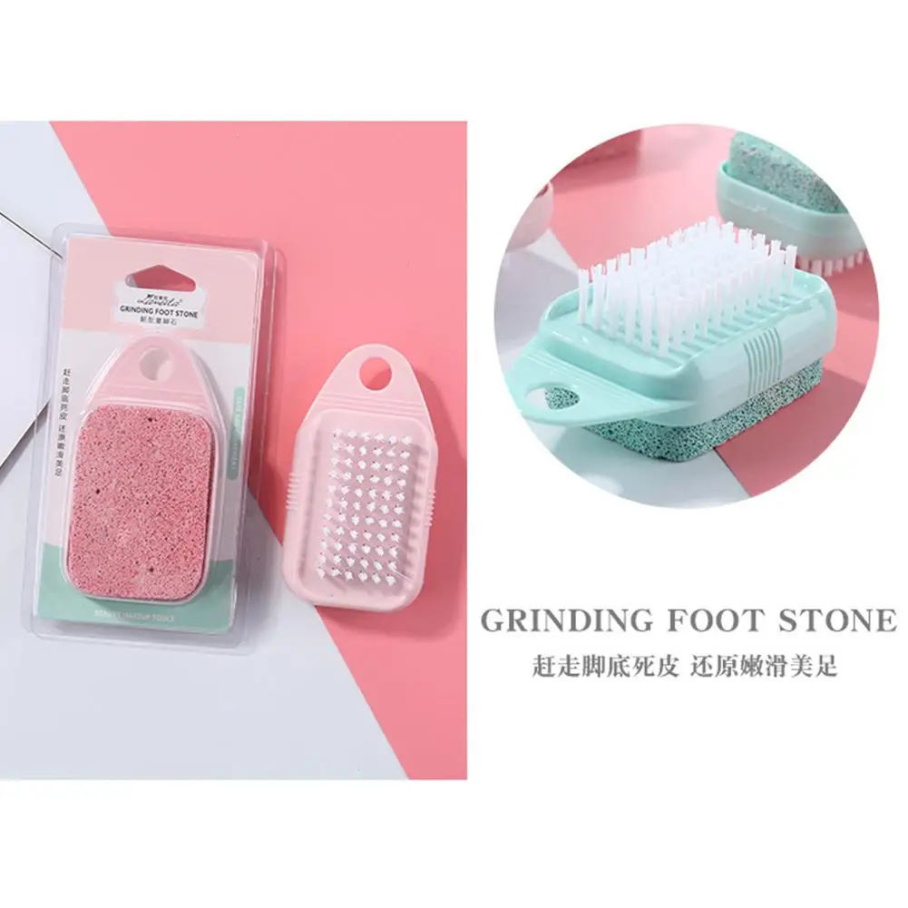 Двухсторонний Уход за ногами мозолей педикюрная щетка пемза шлифовальная ножная