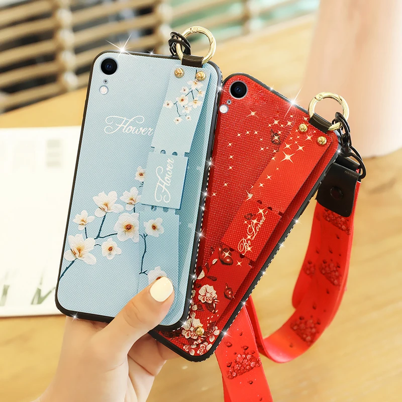 Модный клетчатый стильный ремешок чехол для телефона для iPhone X, XR, XS, 6, 6s, 7, 8 plus, 11 Pro Max с ремешком на шею