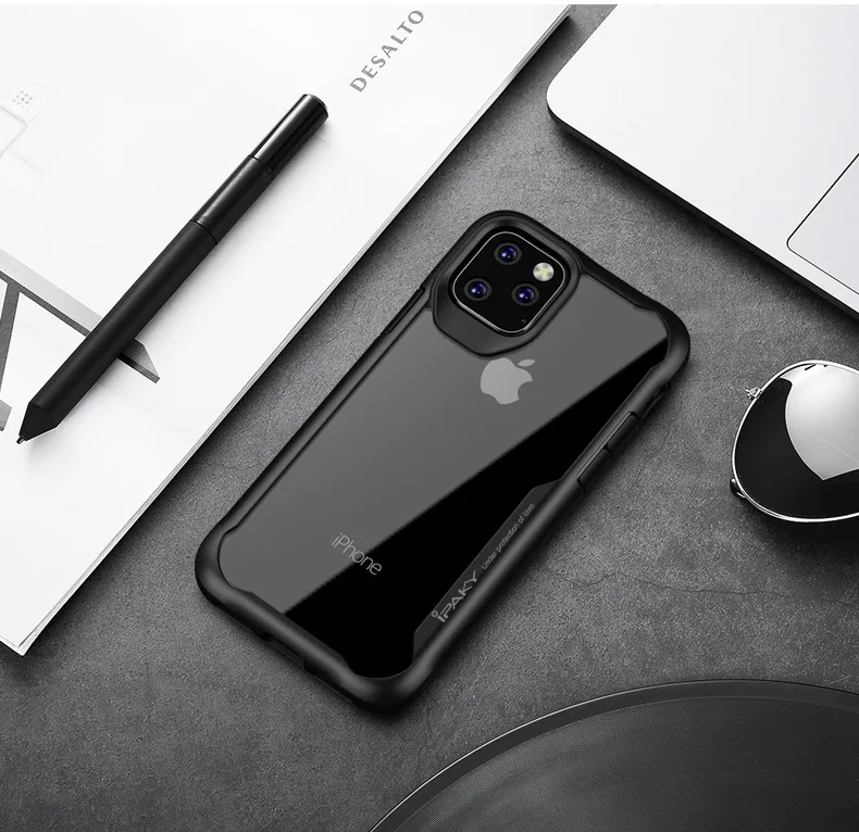 Для iphone 11 чехол прозрачный противоударный ТПУ+ PC чехол для телефона для iphone 11 pro max высокое качество