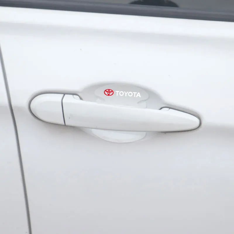 8Pcs Car Door Handle Anti Scratches Transparent Protection Stickers For Toyota Corolla Yaris Rav4 Avensis Auris Camry 86 Prius | Автомобили