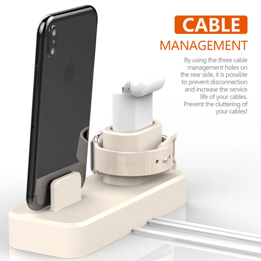 SZYSGSD 3 в 1 Подставка для зарядки Apple i Watch Airpods зарядная док станция iPhone 8 8Plus 7 6S