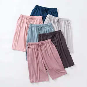 Пижамные штаны, летняя одежда для сна из модала и хлопка, свободные штаны для дома, ночное белье, женские домашние штаны, пижамные штаны 2XL