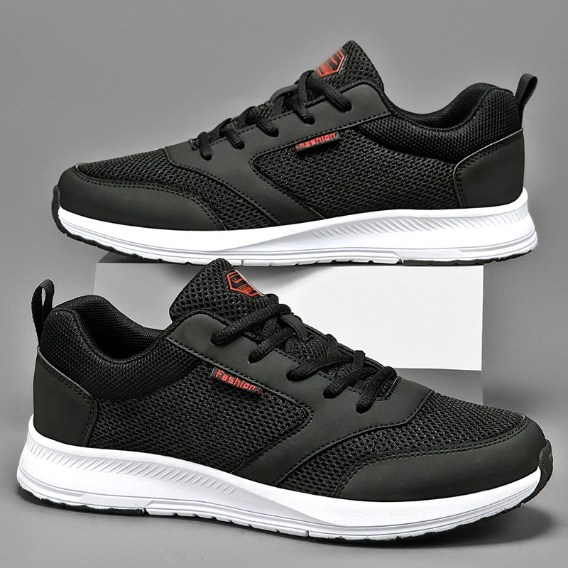 

Nine o'clock Quality Men's Running Shoes Fashion Mesh Breathable Male Walking Footwear Outdoor Comfortable Anti-skid Sneakers