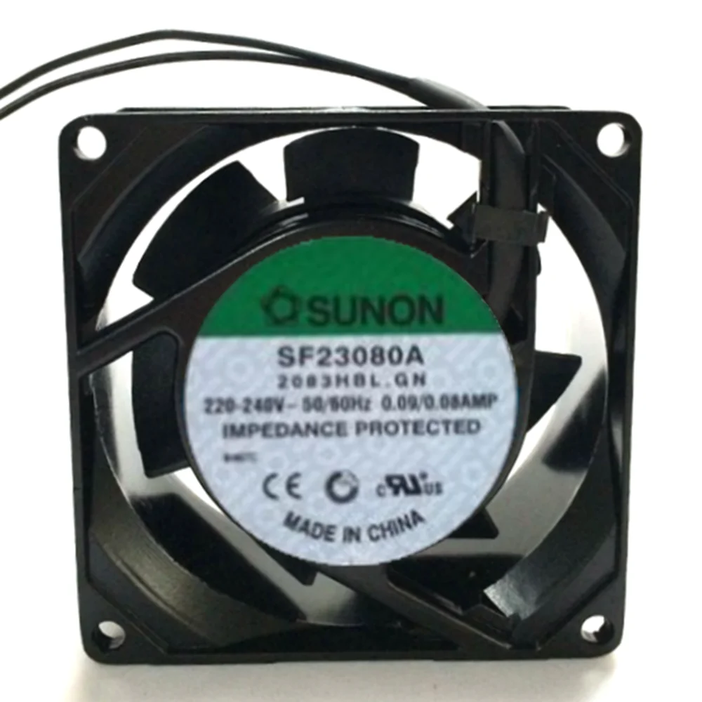for Sunon SF23080A 2083HSL.GN 220V 8cm8038 Aluminum frame cooling fan 1 order