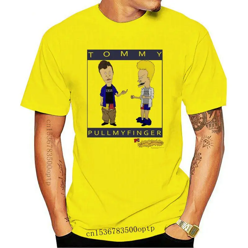

Новинка, уличная одежда Beavis & Buttheadharajuku, футболка Menpull My Finger