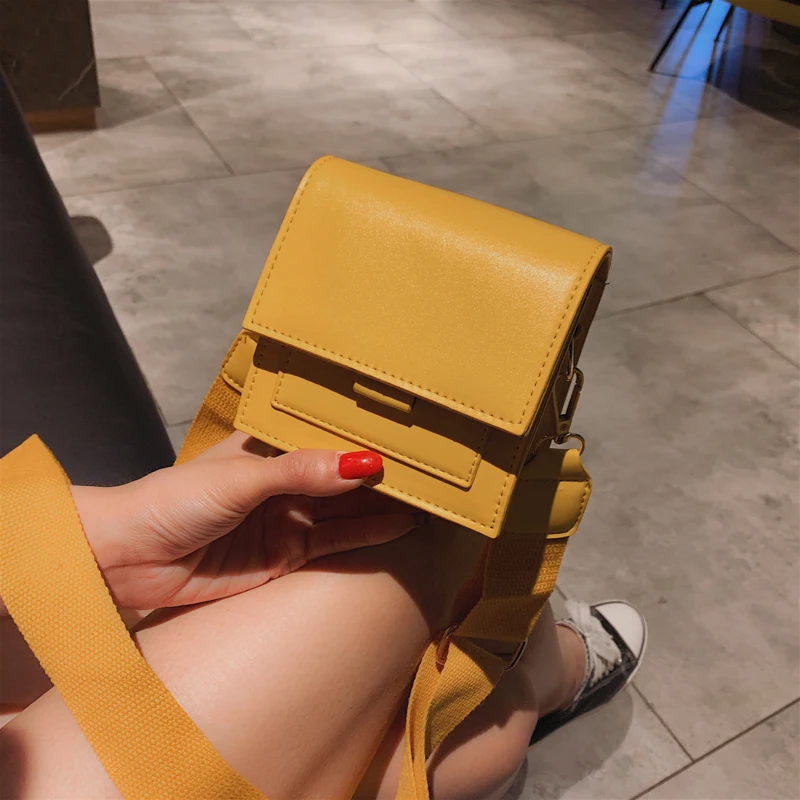 

Mini Flip Square bag 2021 Summer New Quality PU Leather Women's Designer Handbag Travel Shoulder Messenger bag Purses Bolsas
