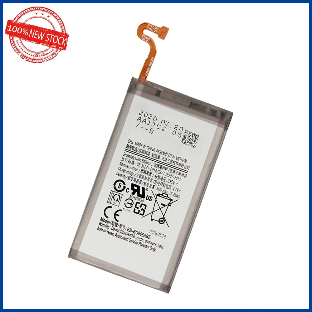100 genuine eb bg965abe for samsung galaxy s9 plus s9plus g9650 s9 g965f eb bg965abe 3500mah phone new batteries with tools free global shipping
