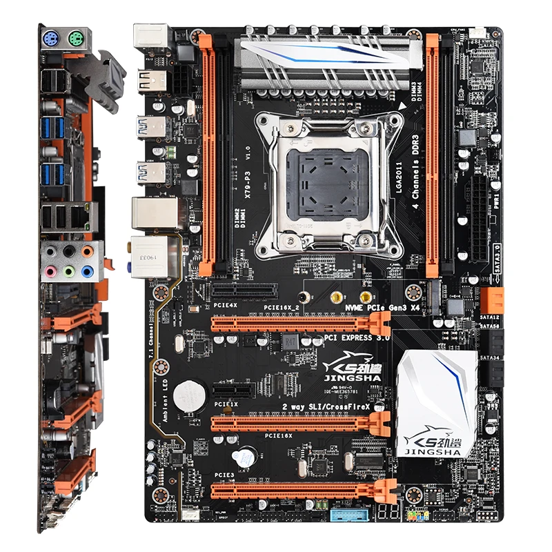 X79-P3 четырехканальный Deluxe X79 материнская плата по стандарту ATX USB3.0 SATA3.0 LGA 2011 игровая материнская плата Поддержка материнская плата 128 ГБ DDR3 регистровая и ecc-память