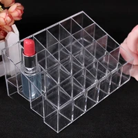 clear acrylic 24 lipstick holder display stand cosmetic organizer makeup case