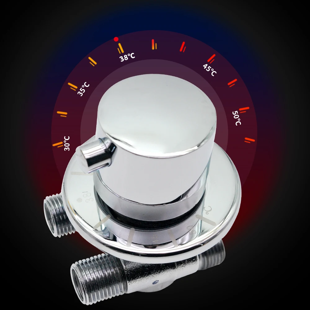 chromed solid brass g 12 thermostat mixer valve for bathroom shower faucet thermostatic temperature control valve replacment free global shipping