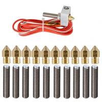 mk8 extrusion head kit 3d printer extruder hot end kitwith 10pcs 12v extruder 0 4mm nozzle and 10pcs m6 throat tube