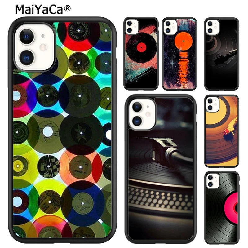 Оригинальный чехол для телефона MaiYaCa с виниловой пластиной iPhone 5s SE 6s 7 8 plus X XR XS 11 12