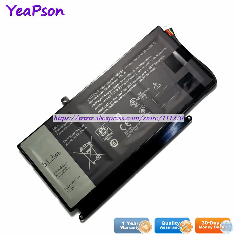 Аккумулятор Yeapson VH748 6PHG8 P41G001 для ноутбука Dell Vostro 5470D 3528 5560R 1326 1328 5460D 2328S 11 1 В
