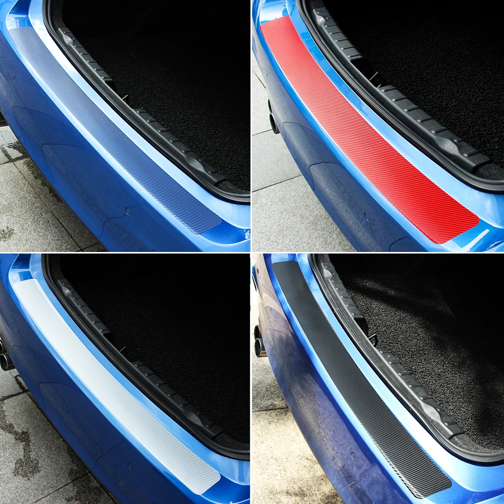 Наклейки на задний бампер автомобиля из углеродного волокна для Lada Granta Vesta Kalina Niva