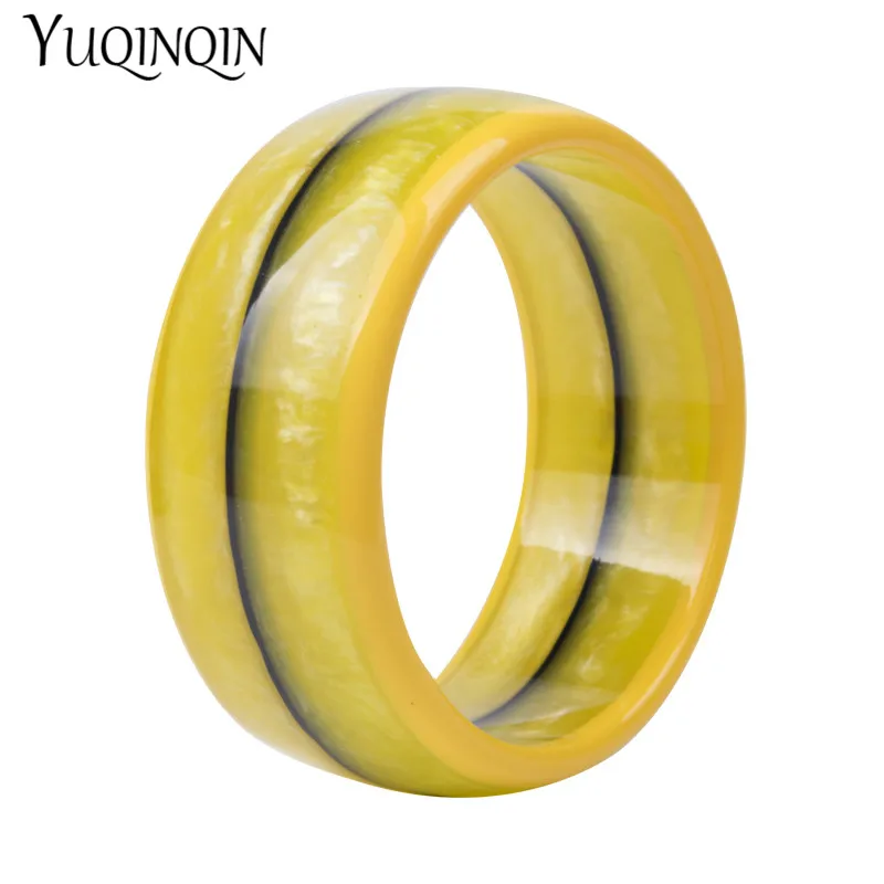 Женский браслет из акриловой смолы широкий геометрической формы Ювелирное