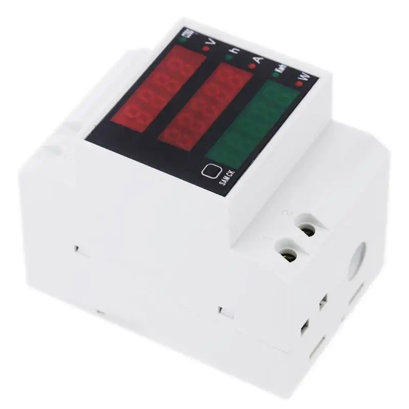 SHGO HOT-AC 200-450V power meter DIN rail type digital display ammeter voltmeter | Инструменты