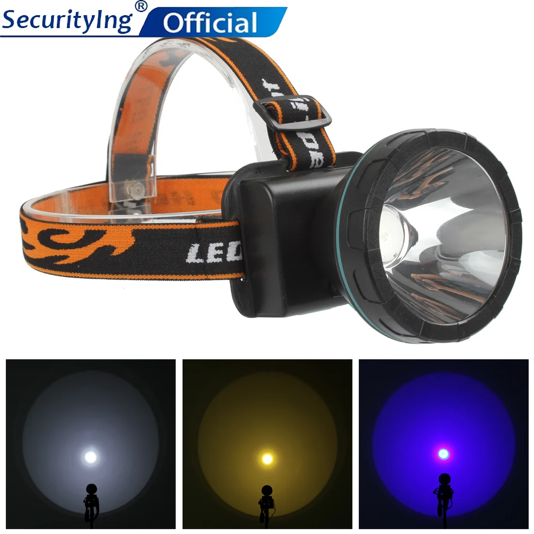 

800Lumens 5W 2 Modes Universal LED Headlamp Yellow / Blue / White Light Fit for Camping / Cycling / Climbing / Hunting