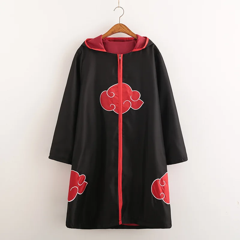 

Naruto Akatsuki Cloak Ninja Clothes Peripheral Uchi Eagle Organization Clothing COS Anime Clothing Coat Four Generations