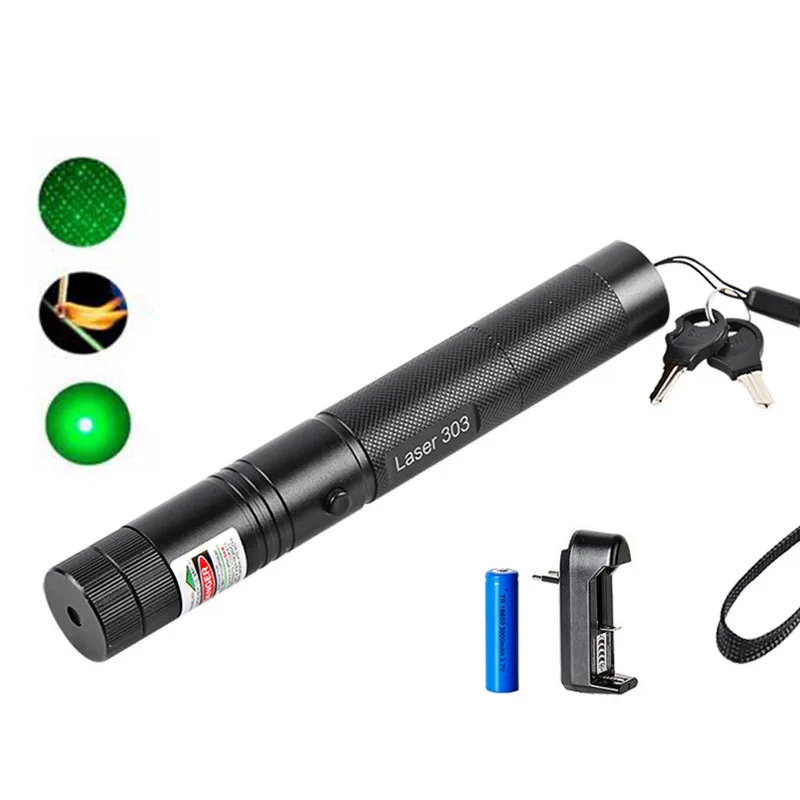 Зеленая лазерная указка направляющая световая ручка высокая мощность мощная
