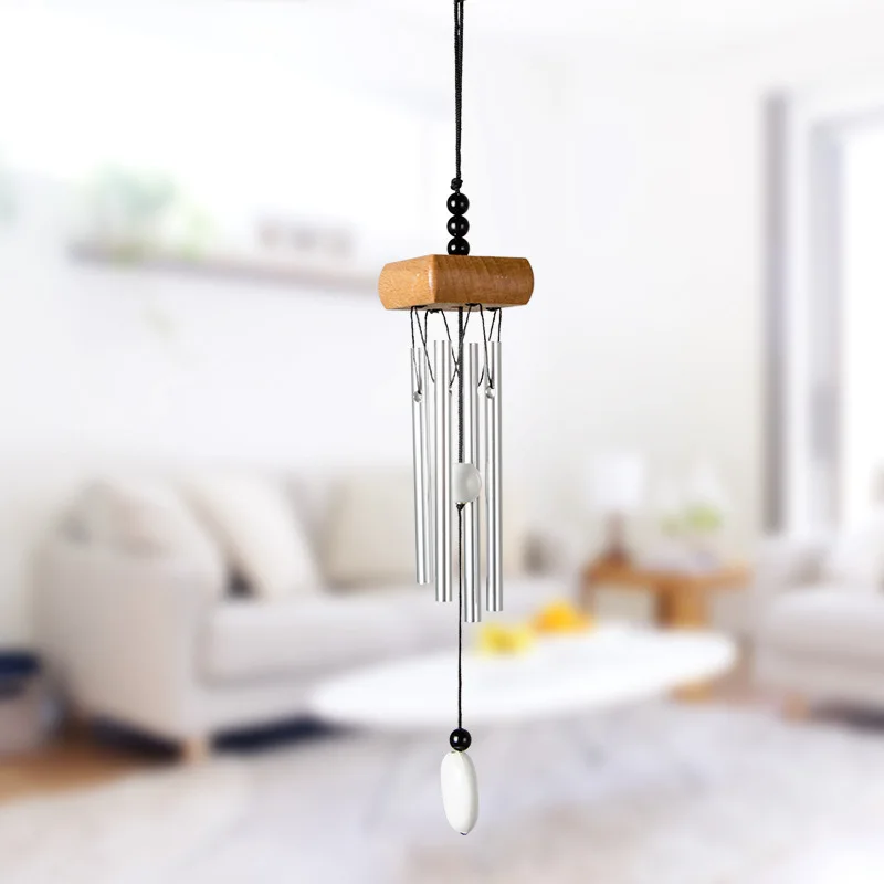 

Mini Wooden Aluminum Rod Metal Wind Chime Baby Stroller Baby Toy Home Decoration Pendant