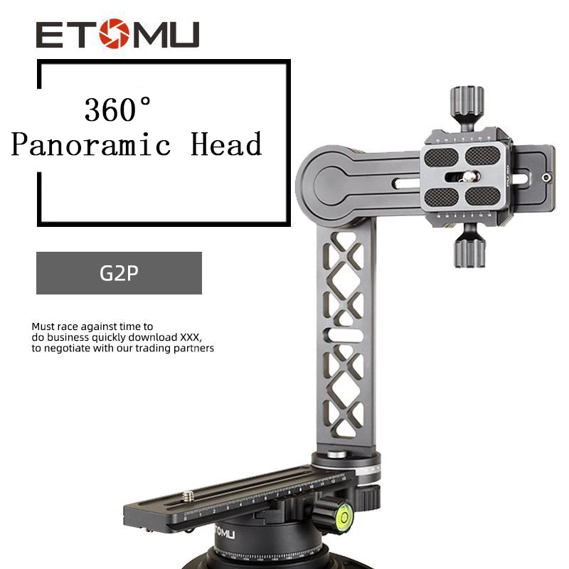 

720° Gimbal Head Panoramic Head Aluminium Alloy with Ball Head Quick Release Plate Carry Bag for Nikon Canon Sony DSLR Camera