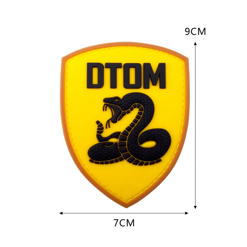 Power DTOM лягушка тиран ПВХ-патч искусственная Военная декоративная швейная