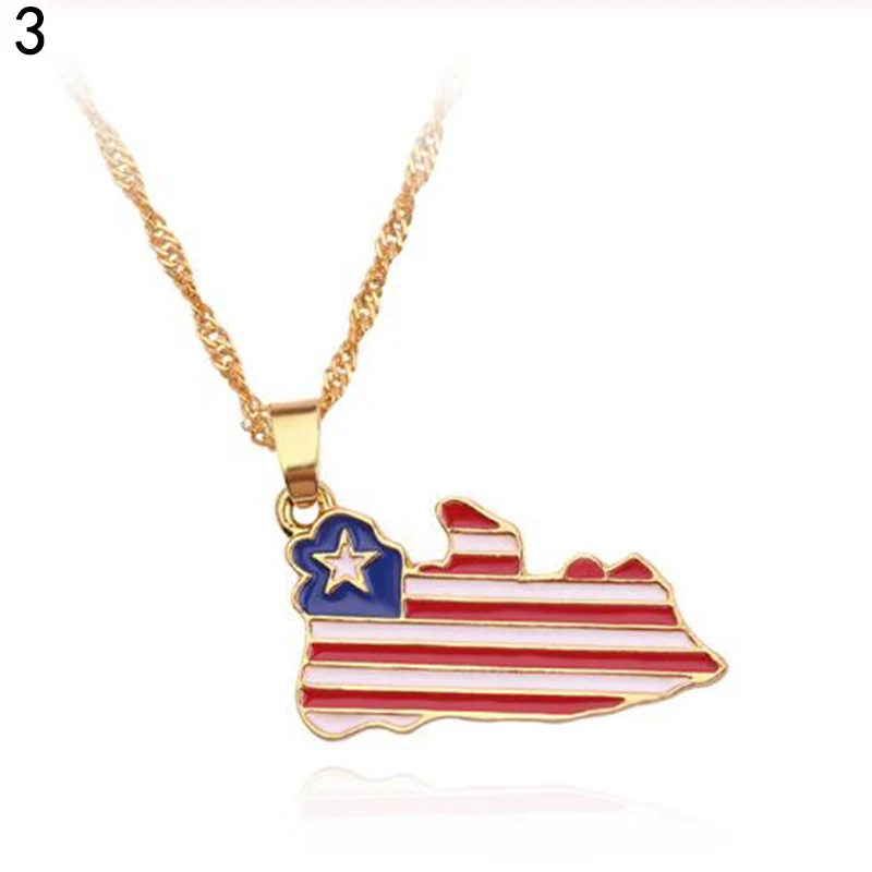 Новое поступление ожерелье с изображением флага страны эмалированное подвеской