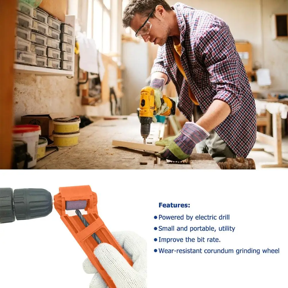 

Drill Bit Sharpener Portable Corundum Grinding Wheel Tool Corundum Resisting Drill Polishing Grinder Wheel Tool