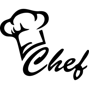 Виниловая наклейка на окно автомобиля шеф-повара, 16*12,8 см