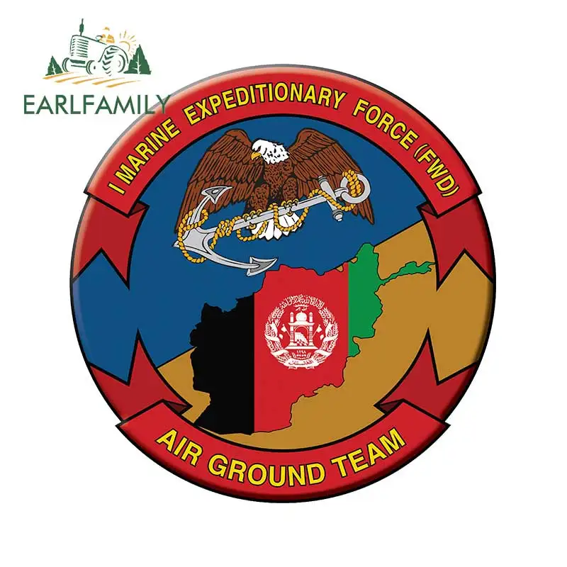 

EARLFAMILY 13 см x 12,6 см для морской экспедиции, автомобильная наклейка, переводки для воздушной команды, виниловые наклейки на окно, багажник s