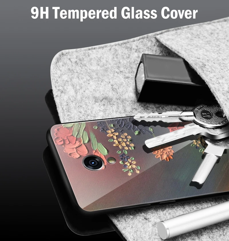Для iPhone 6S 5s SE 6 7 8 Plus XR XS MAX противоударный чехол из закаленного стекла для Meizu M8 M5 M6 M9 Note 16th Plus роскошные чехлы для телефонов