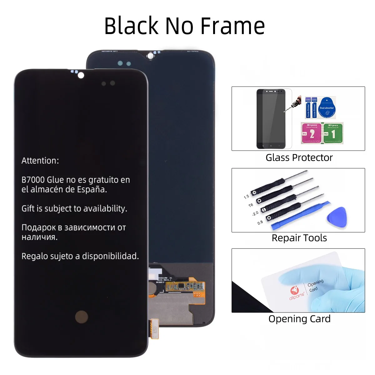 Дисплей для Oneplus 6T LCD в сборе с тачскрином 6.41'' черный - Цвет: Black