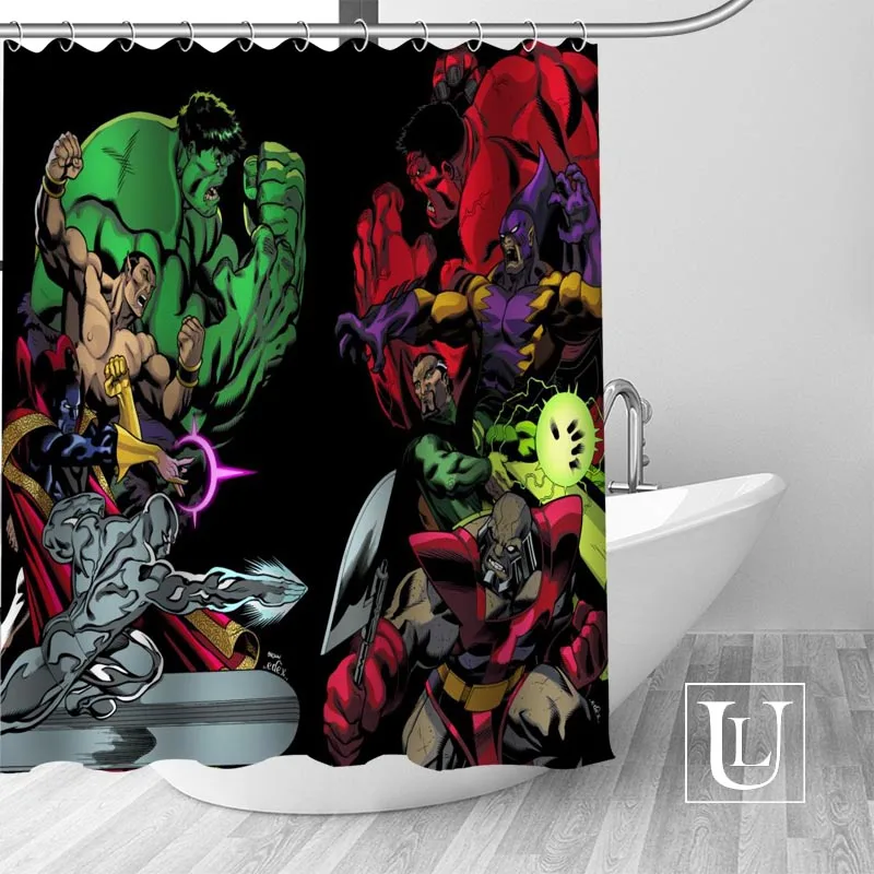 Горячие Пользовательские Marvel супергерой занавески для душа s полиэстер Ванная комната занавески s с крюком для ванной занавески декор для ванной комнаты - Цвет: Shower Curtain