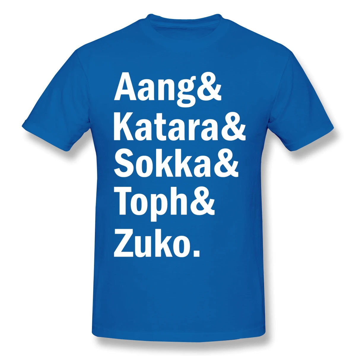 Последняя футболка Airbender Красная командный Аватар Aang Katara Sokka Toph и Zuko Мужская мода