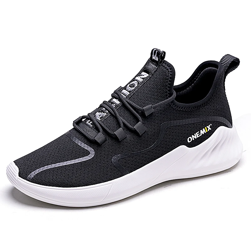 ONEMIX Breathable Casual Shoes For Men Summer Super Light Walking Shoes Men Lace Up Running Sneakers Footwear Zapatillas Hombre