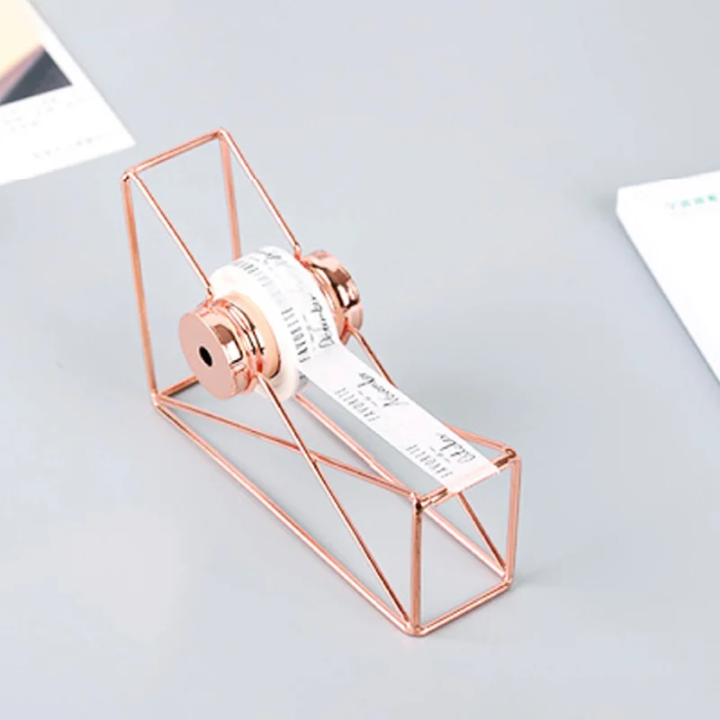 Диспенсер для ленты из розового золота полый органайзер хранения Канцтовары