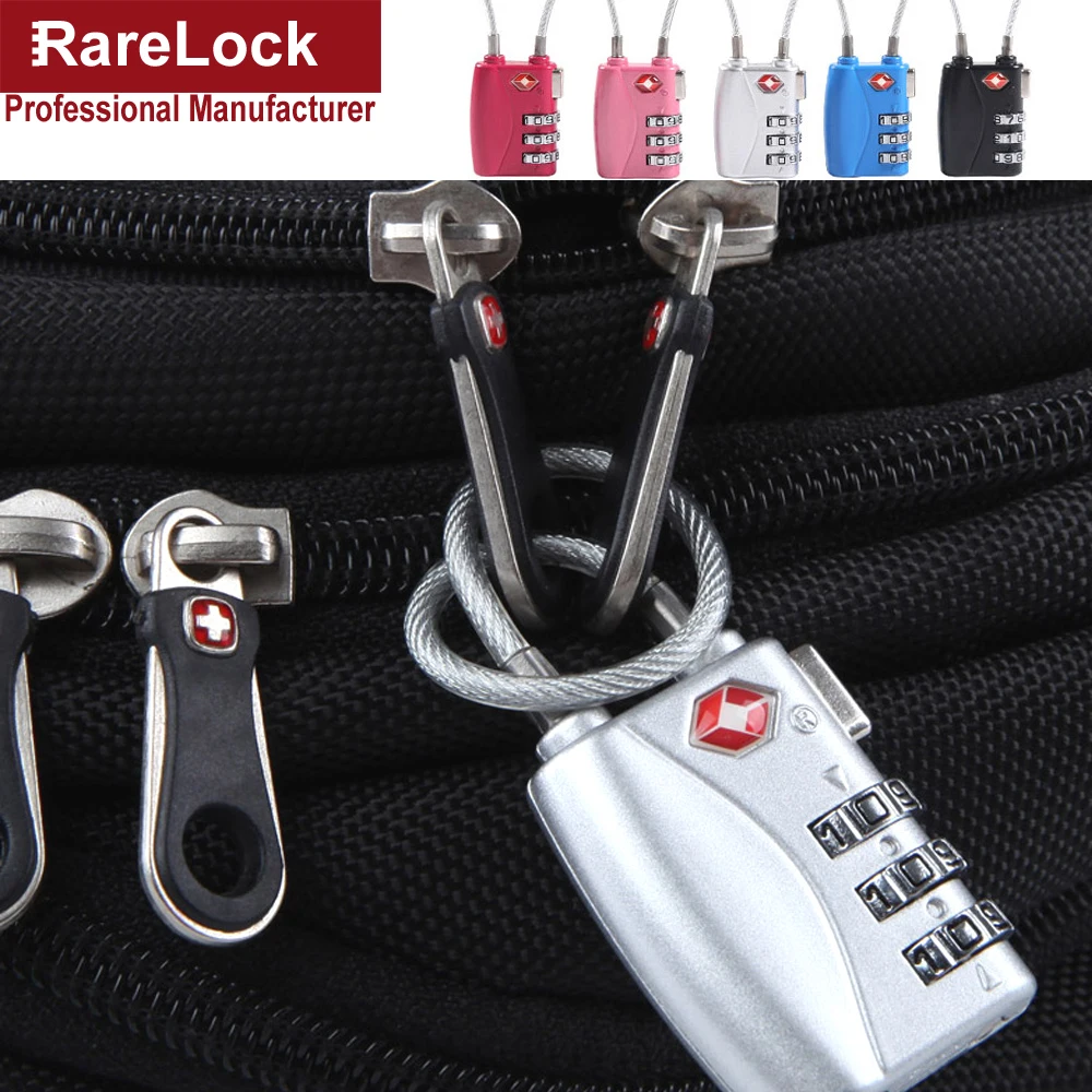 Rarelock TSA цинковый сплав числовой код комбинация блокировки паролей для коробки