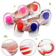 Silicone Gel Heel Cushion Insoles Men Women Support Shoe Pad Relief Foot Pain Soft Inserts Foot Pain