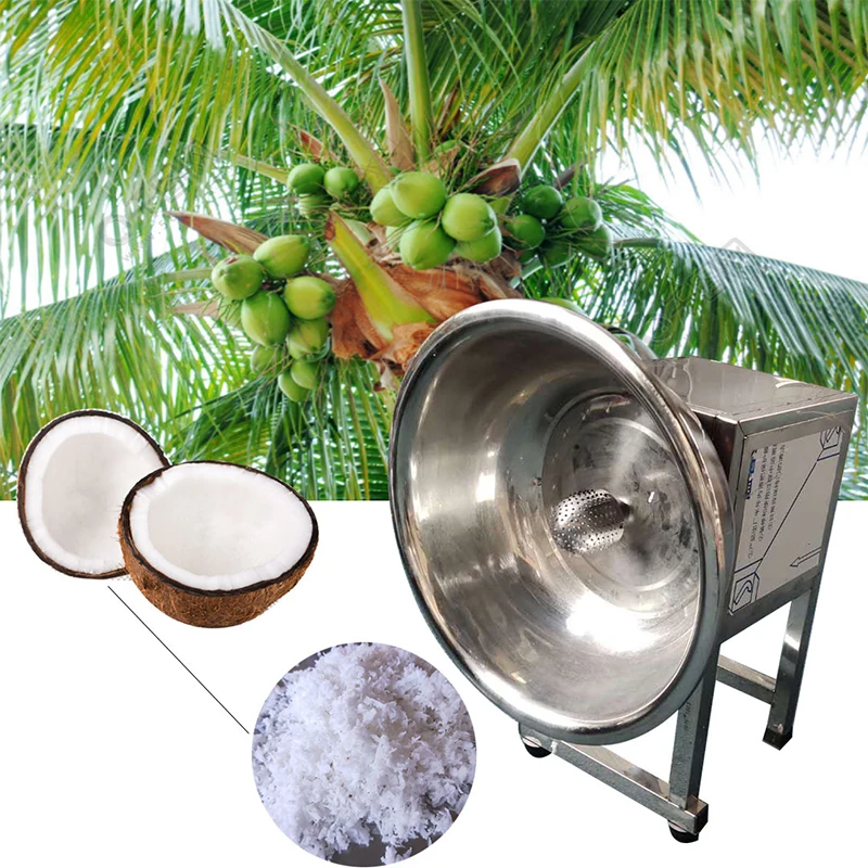 Small electric commercial 304 stainless steel coconut digging and extracting machine Coconut shredder 370W vertical coconut
