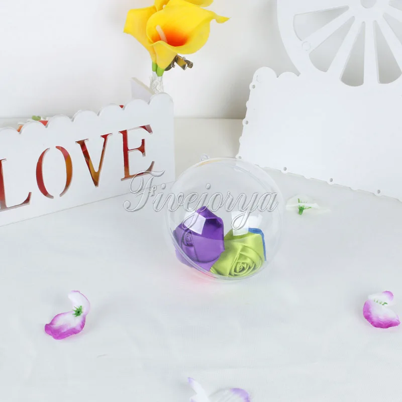 5 шт./лот 60 мм прозрачная пластиковая подарочная коробка для конфет Заполняемые