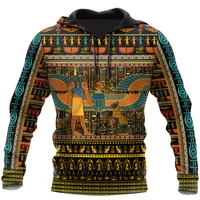 mens fashion hoodie ancient egypt culture 3d fully printed zipper hoodie unisex harajuku casual street sweatshirt dyi257