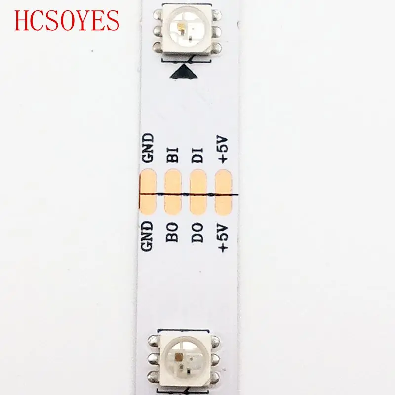 Светодиодная лента WS2813 1/5 м RGB полноцветная для пробежки обновленная версия точки