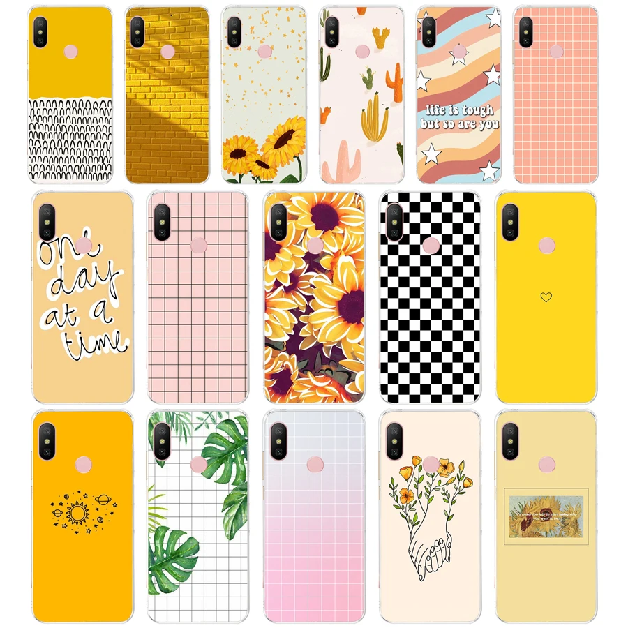 01AA классный летний подарок Мягкий Силиконовый ТПУ чехол для телефона Xiaomi Redmi 6 Pro 6A