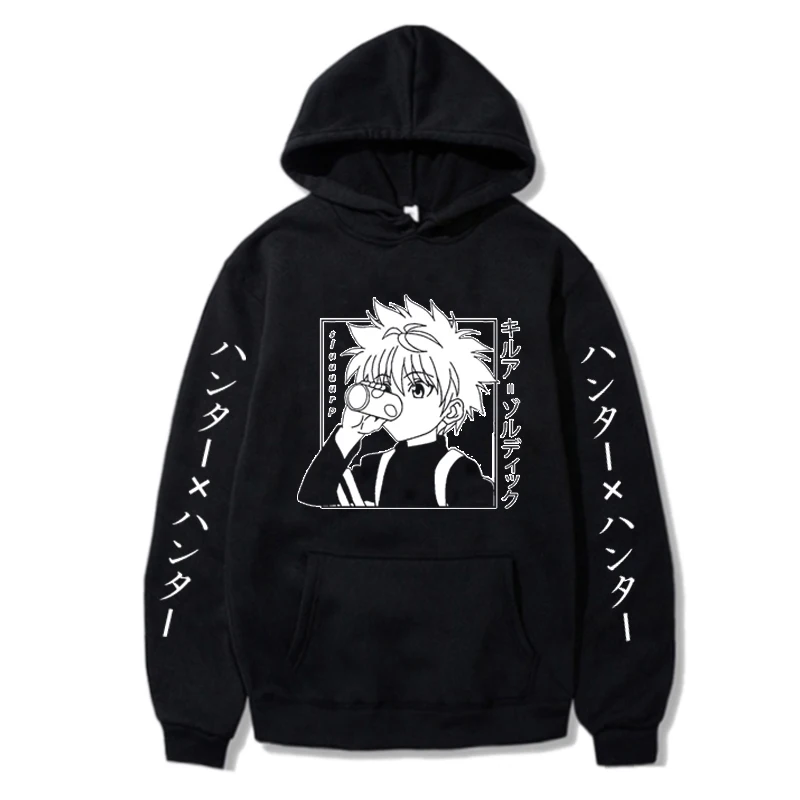 

Kawaii Hunter X Hunter Аниме толстовки Свитшот Killua Zoldyck и Kurapika манга пуловер толстовка унисекс Одежда