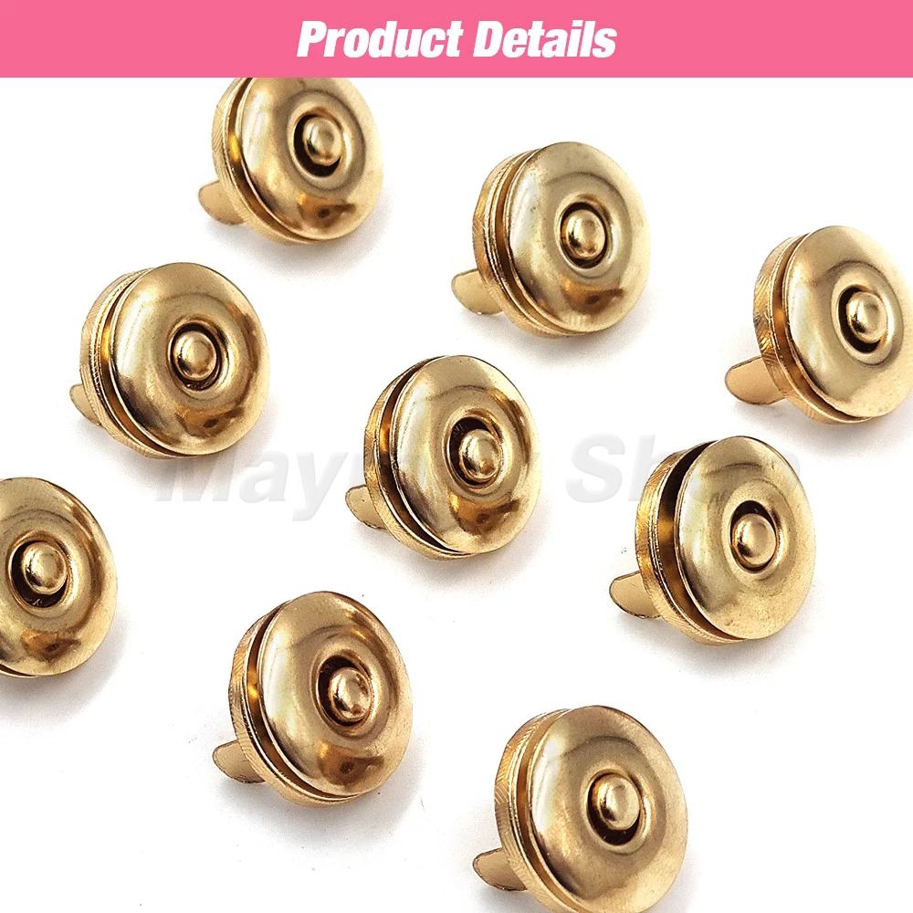 5/10 комплектов 17 мм магнитная застежка круглая кнопка кожаные застежки для